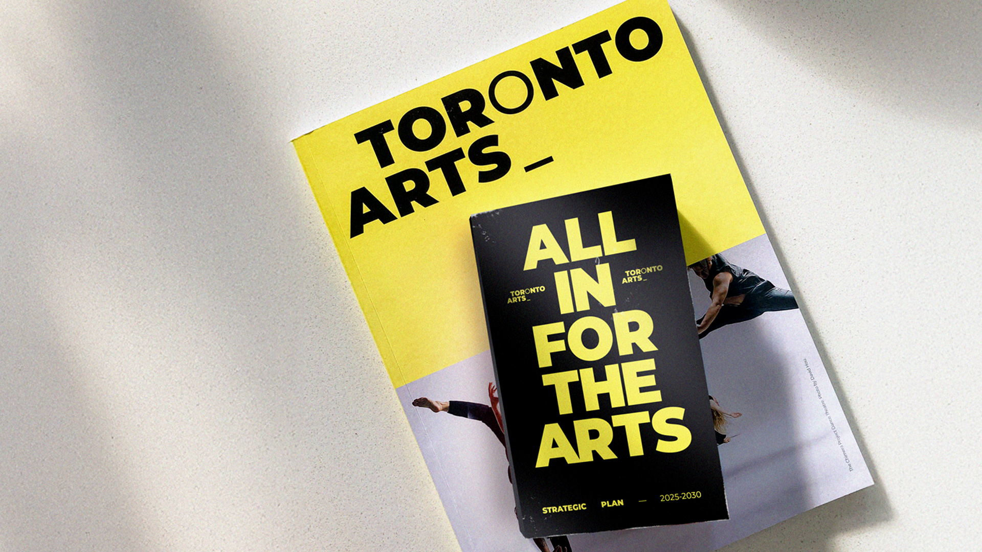 Our strategic plan sits atop our annual report in a pile.