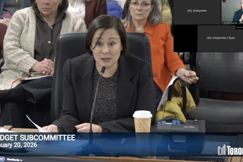 Toronto Arts Council Director & CEO Kelly Langgard speaks at the 2026 Budget Deputation.