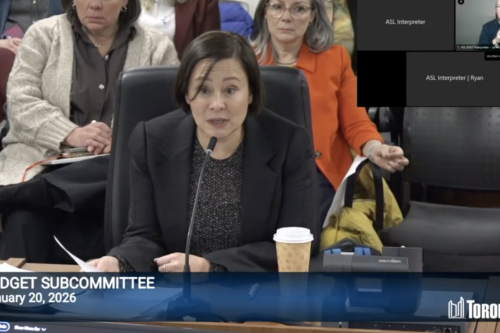 Toronto Arts Council Director & CEO Kelly Langgard speaks at the 2026 Budget Deputation.